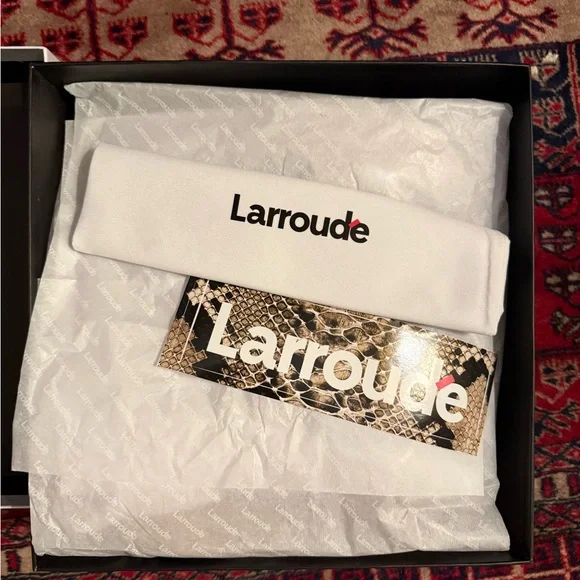 Larroude Milan Espadrille in Caramel Leather - Picture 7 of 8